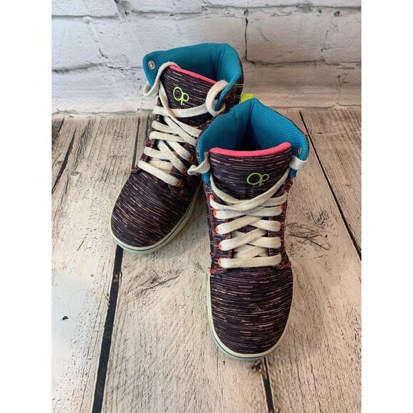 OP OCEAN PACIFIC Unisex Kids Multicolor High Top Sneakers / Size: 2 - Picture 1 of 9